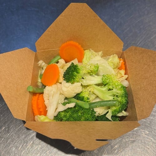 Steamed Vegetables.