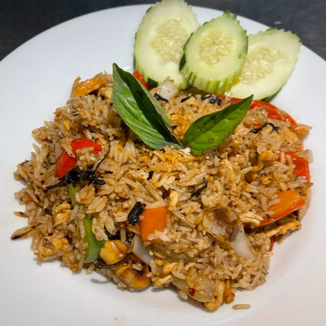 Spicy Basil Fried Rice.