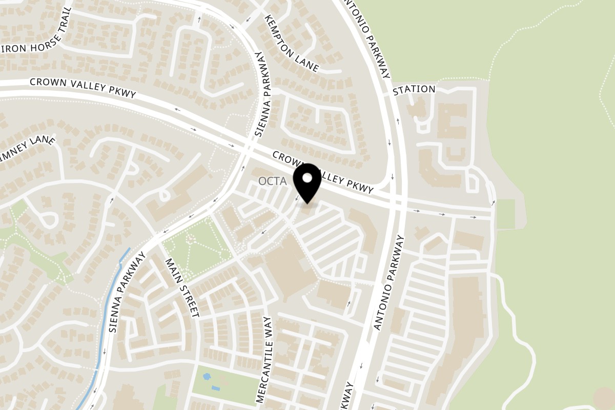 Map showing the location of Thai Fix Ladera Ranch on 25606 Crown Valley Pkwy Suite# K-1B in Ladera Ranch
